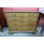 A George III mahogany chest of drawers