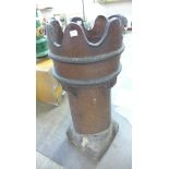 A Victorian salt glazed chimney pot