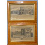 A pair of 18th Century Samuel and Nathan Buck engravings,