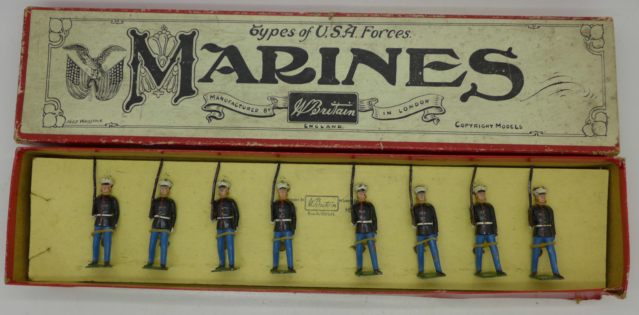 A set of Britains U.S. Marines figures, White Caps, NO.