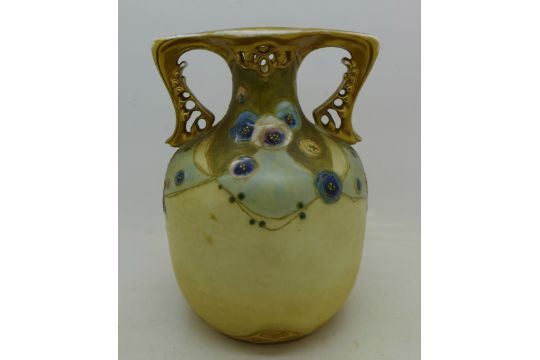 An R St K Turn-Teplitz Bohemia Austria amphora vase, - Image 2 of 3