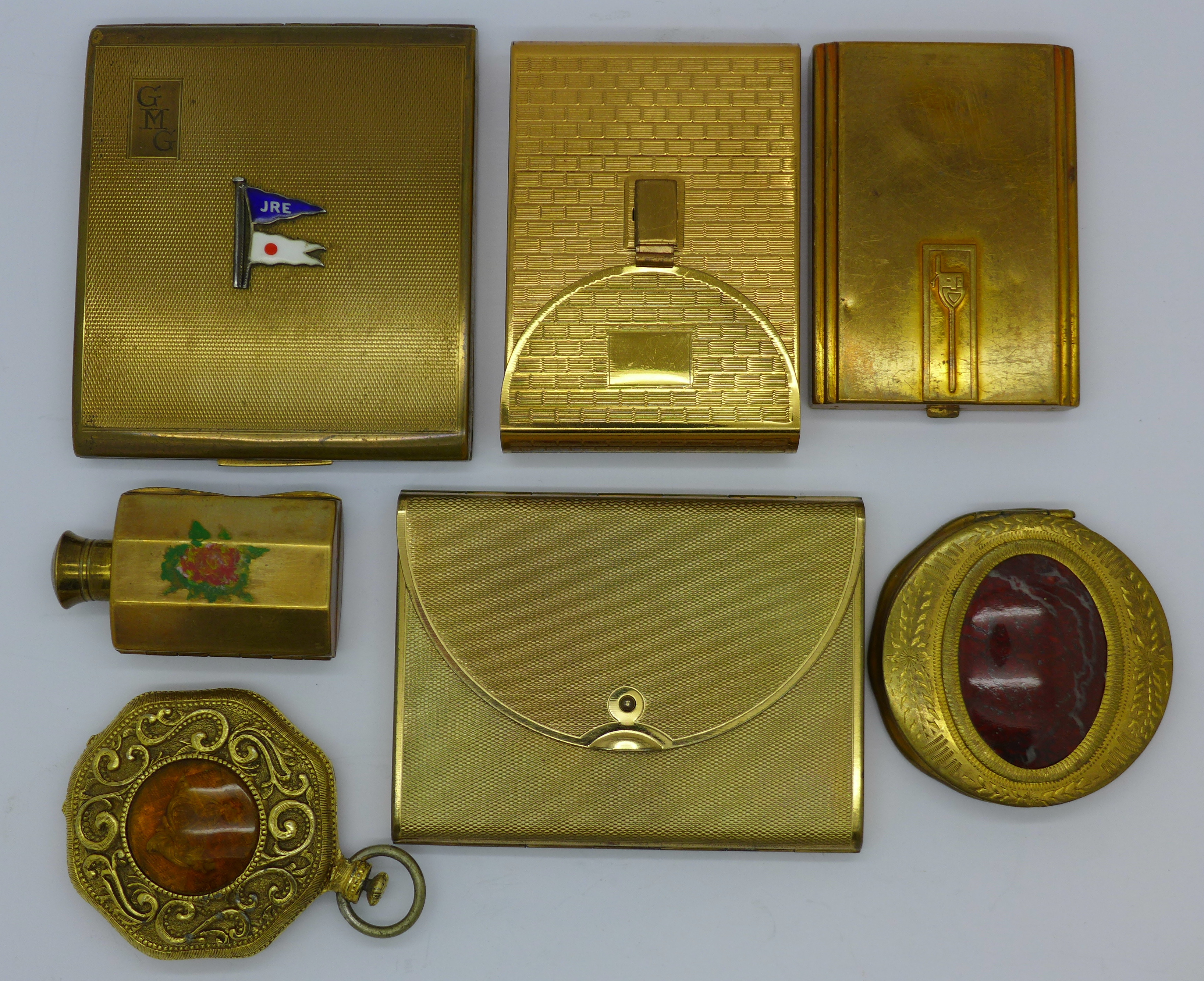 A Max Factor Art Deco compact,