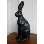 A bronze hare