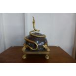 A French style marble and ormolu centrepiece