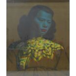 A Vladimir Tretchikoff print, Chinese Girl, 60 x 50cms,