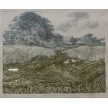 A signed Gillian Stroudley etching and one other