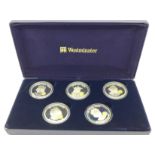 A The Golden Jubilee Monarchs five silver proof coin collection,