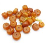 Loose amber beads