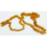 A set of amber beads, 47.