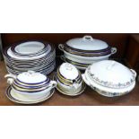 Booths dinnerwares including two vegetable dishes and covers,