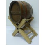 A spirit barrel and stand