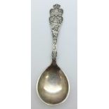 A Norwegian 830 silver spoon,