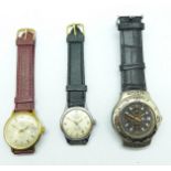 Two Rotary wristwatches and an Ole sport wristwatch