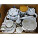 Portmeirion kitchen ware including casserole dish and teapot