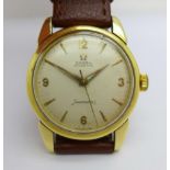 An 18ct gold Omega Seamaster automatic wristwatch with 501 calibre movement