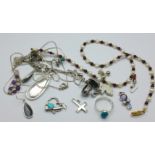 Silver and white metal jewellery