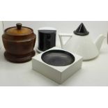 A Troika ashtray, an Art Deco style teapot,