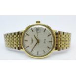 A 14ct gold Longines wristwatch