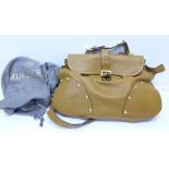 A Mulberry Lizzie satchel, camel colour,
