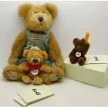 Two small Steiff Teddy bears,