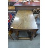 An 18th Century and later gateleg dining table