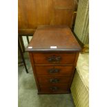 An Edward VII mahogany pedestal chest of drawers