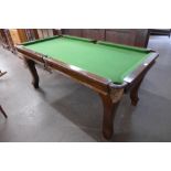 A Riley's oak snooker/dining table