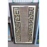 An African fabric panel,