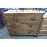 A Victorian mahogany chest of drawers