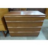 An Avalon teak chest of drawers