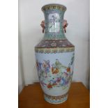 A Chinese famille vert porcelain vase