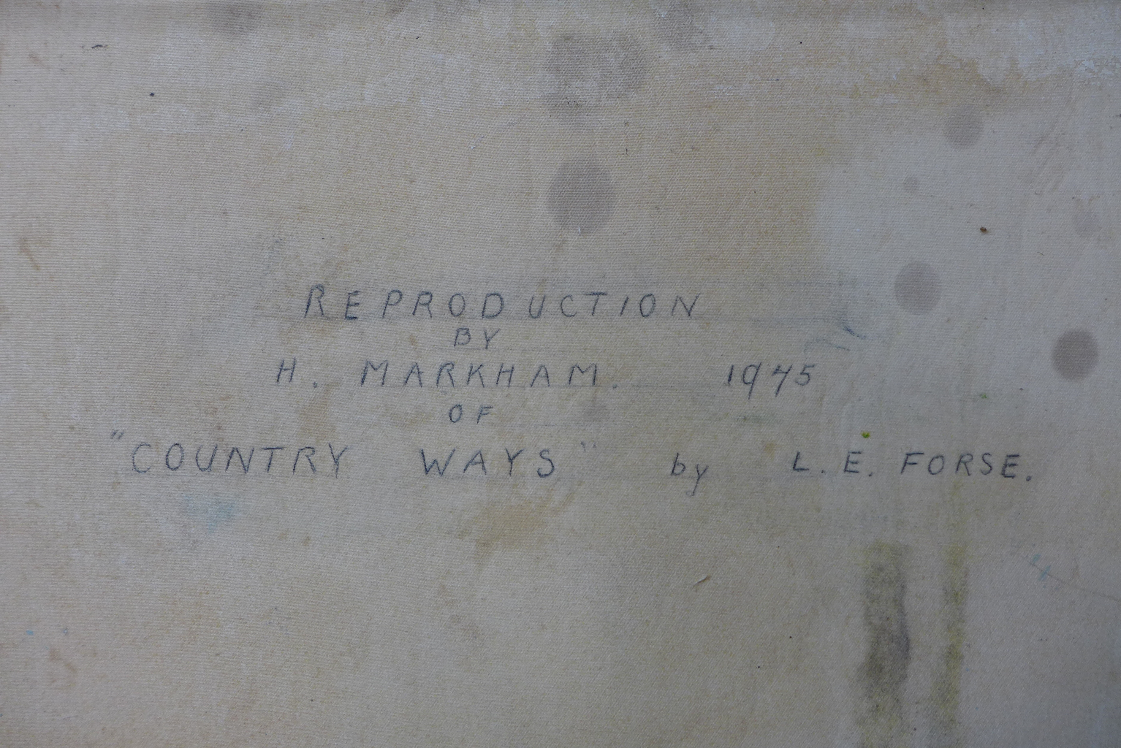 L.E. Forse, Country Ways after H. - Image 3 of 3