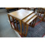 A G-Plan Quadrille teak nest of tables