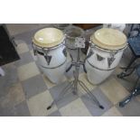 A pair of Leo Percussion drums