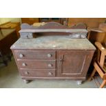 A Victorian pine dresser