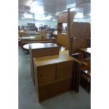 A teak room divider