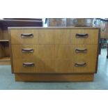 A G-Plan Fresco teak chest of drawers