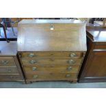 A George III oak bureau