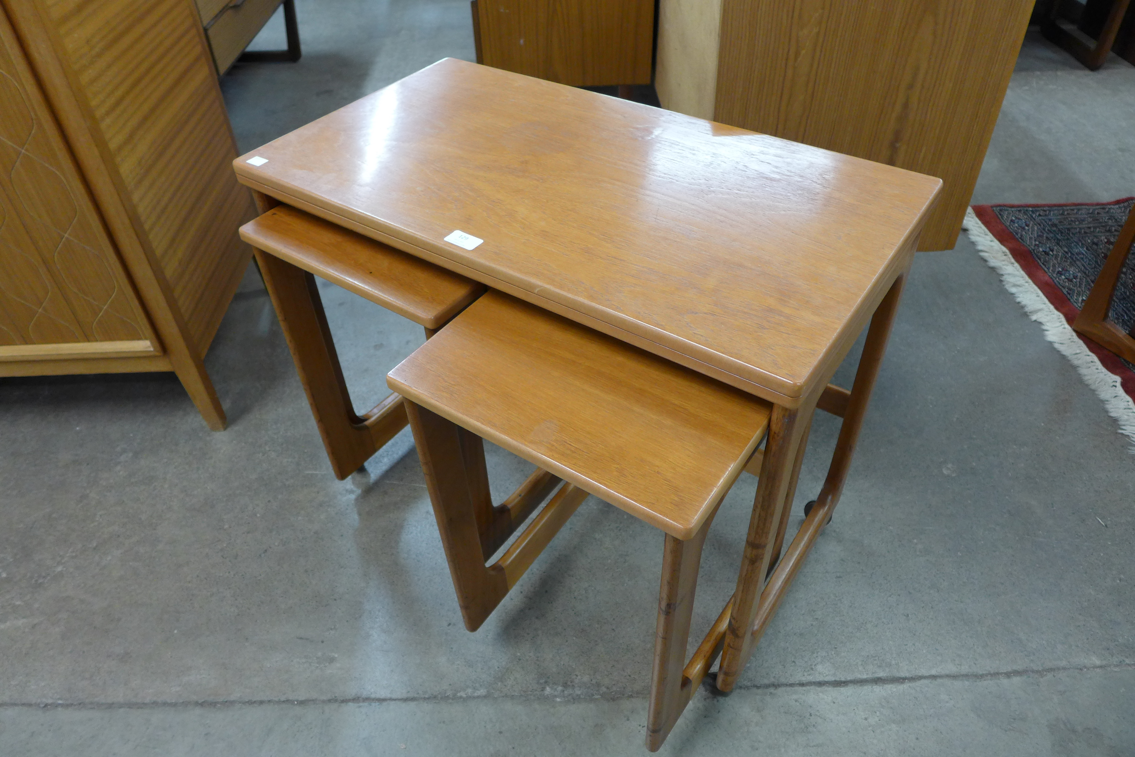 A McIntosh teak nest of tables