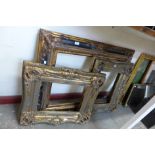 Three gilt picture frames