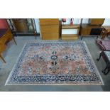 A salmon ground rug,