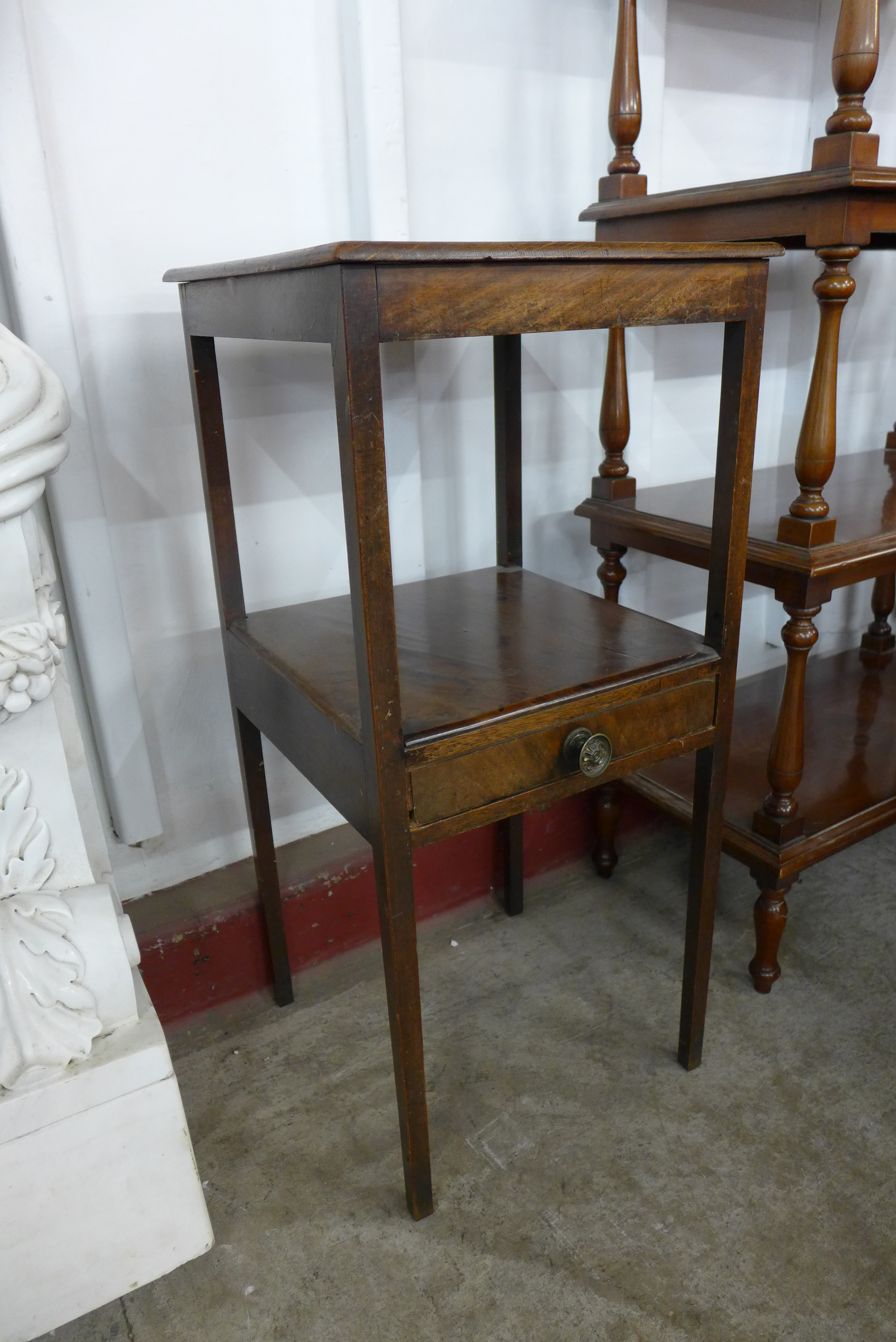 A George III mahogany night stand