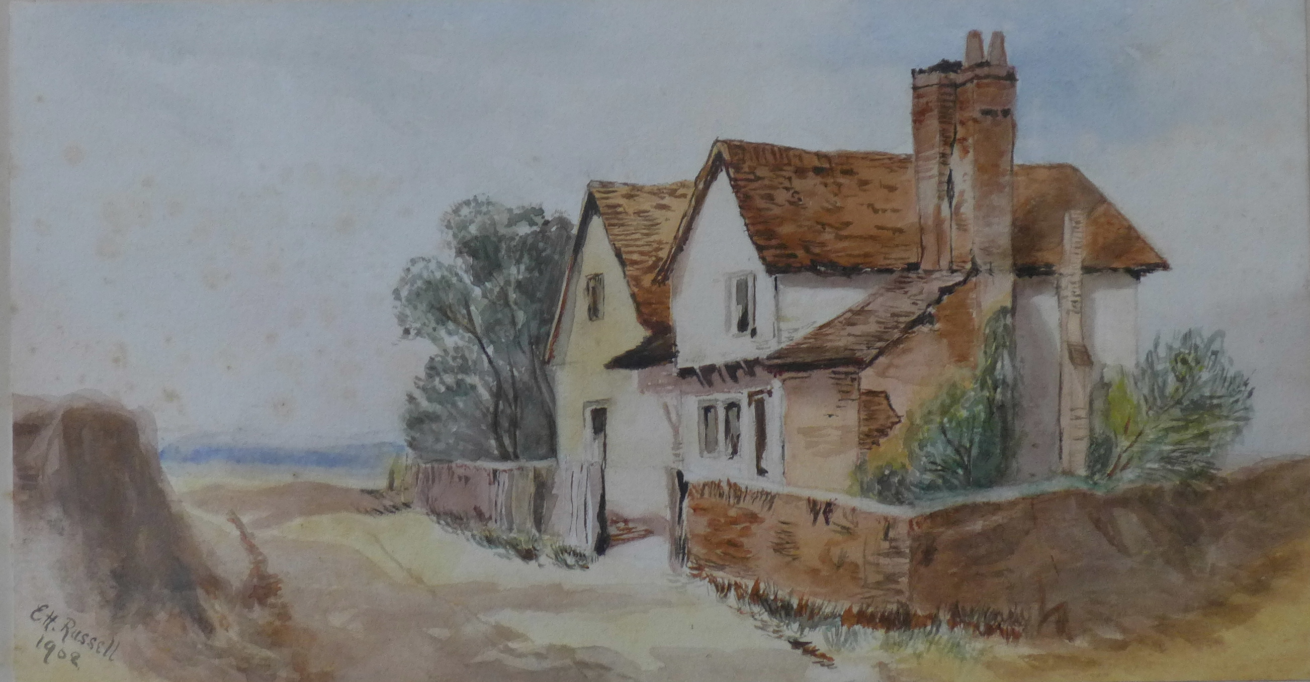 Seven assorted English School watercolours,