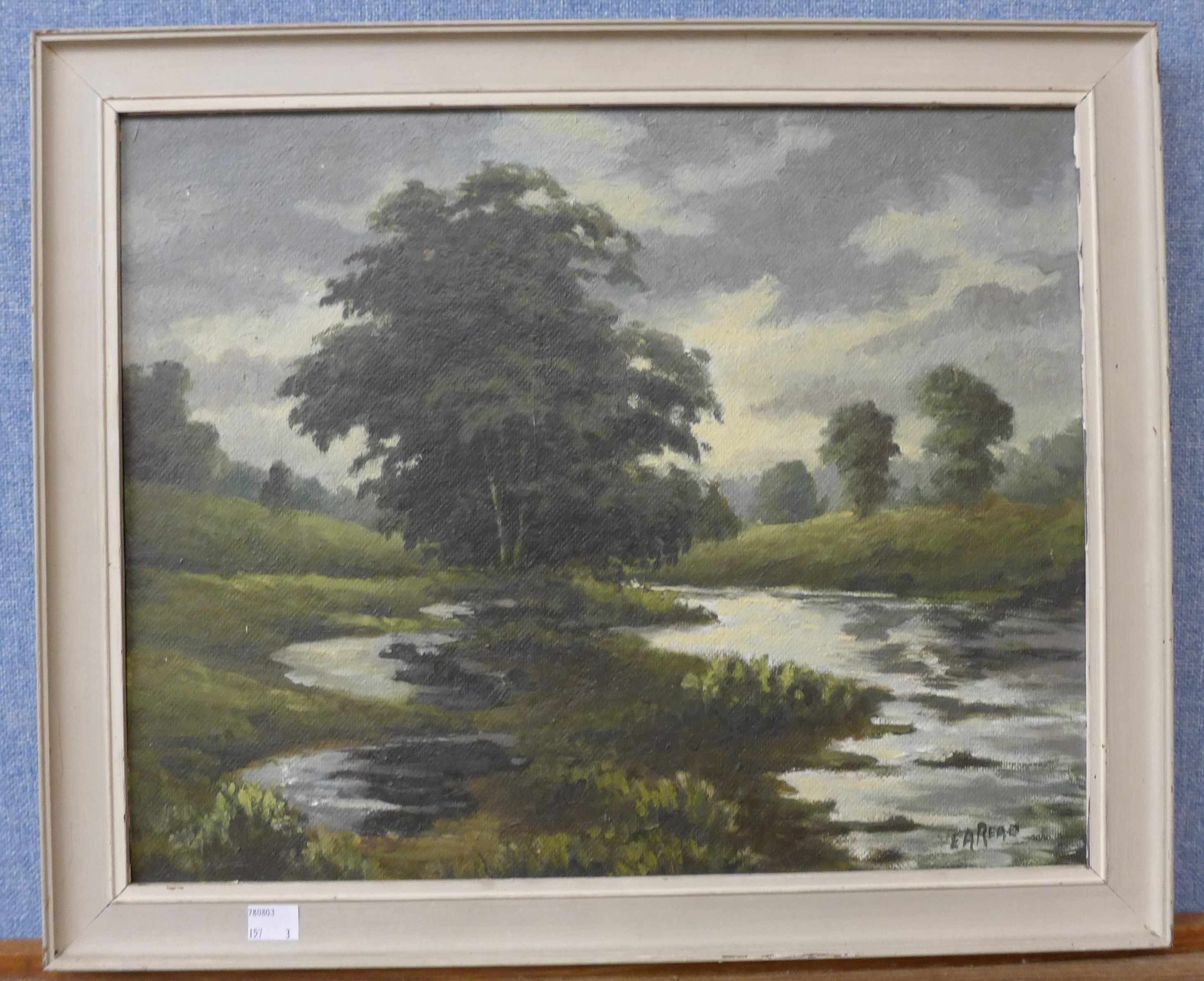 Three English School oil paintings, landscapes, - Image 2 of 3