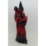 A Royal Doulton flambe figure, The Wizard, HN3121, 24.