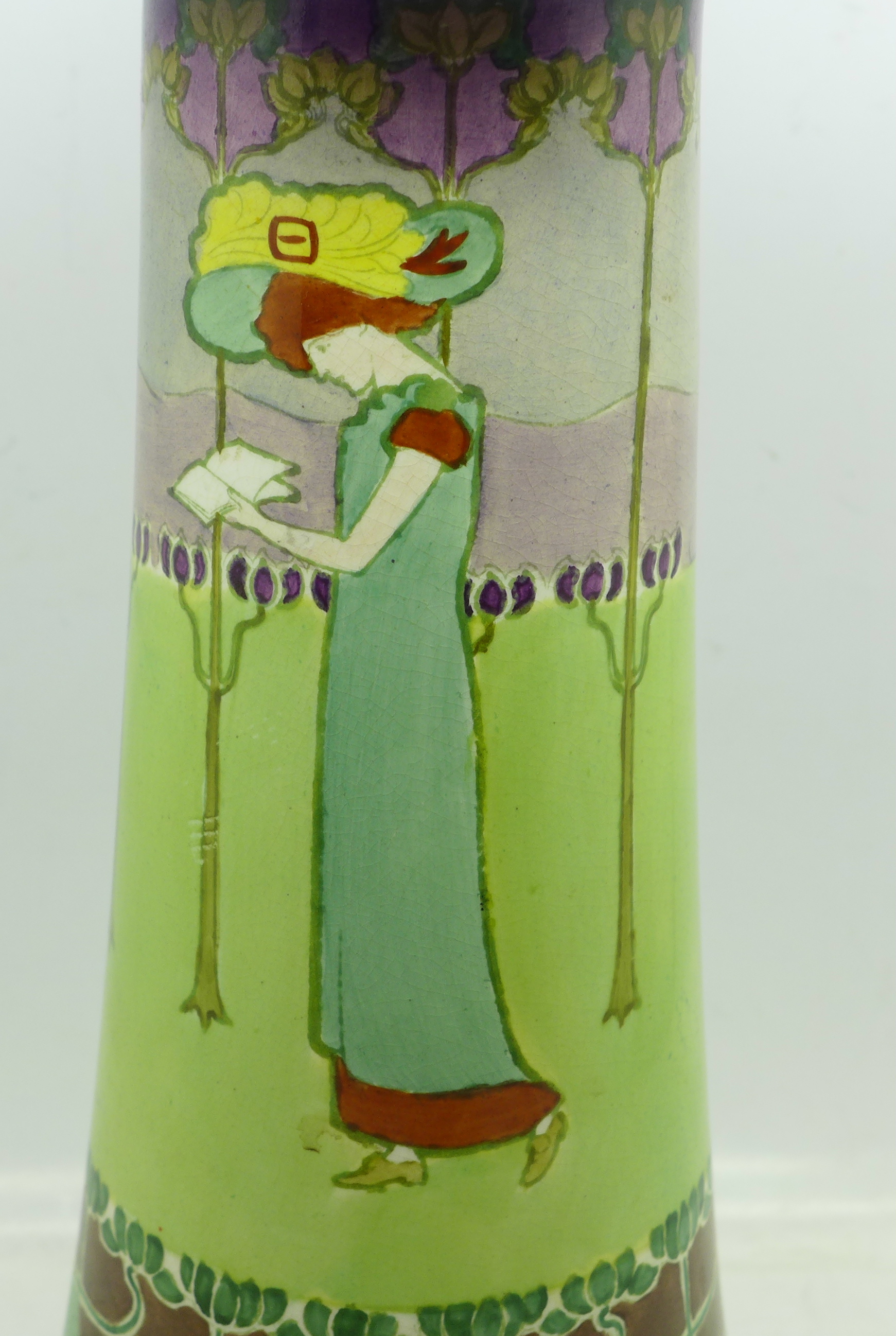 Spencer Edge, an Art Nouveau vase, made exclusively for Goodyers, Regent Street West, - Image 2 of 3