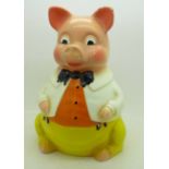 A Mister Pig money box by Ellgreave,