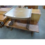 A G-Plan Fresco teak nest of tables and a teak coffee table