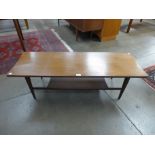 A teak coffee table