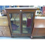 An Edward VII inlaid mahogany display cabinet